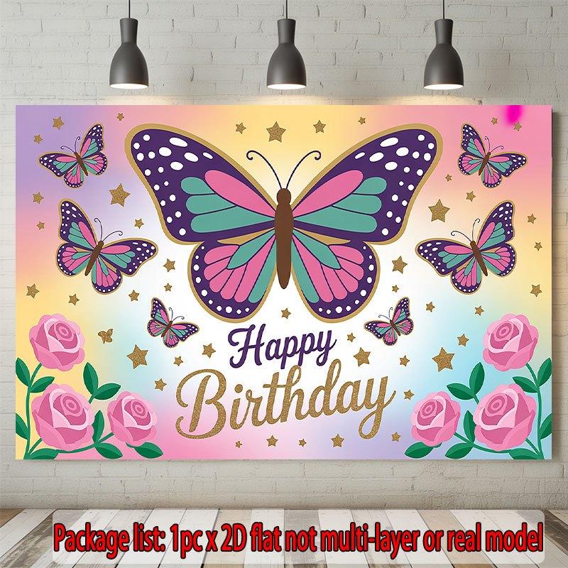Party Backdrop Butterfly Flat Events Wedding Coming Ceremony Four Seasons Entryway Photo Booth Decor Front Door Decor