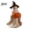 Small Figurines for Bedroom Resin Ghost Statue with Pumpkin Candy Bowl Halloween Table Decor Decorations Cute Desktop Organizer Living Room