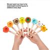 Wooden Cartoon Animal Suspension Ball Blower Children'S Early Education Puzzle Parent-Child Games Training Lung Capacity Toys