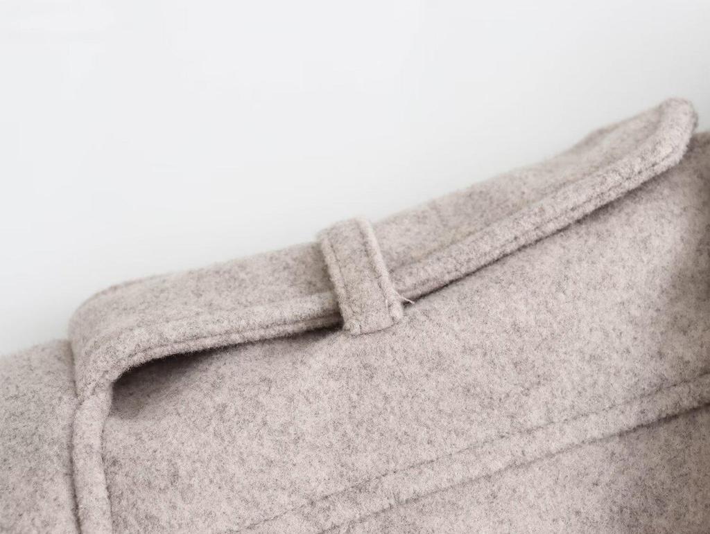 Spring 2024 Women's Minimalist Oatmeal Motorcycle Jacket