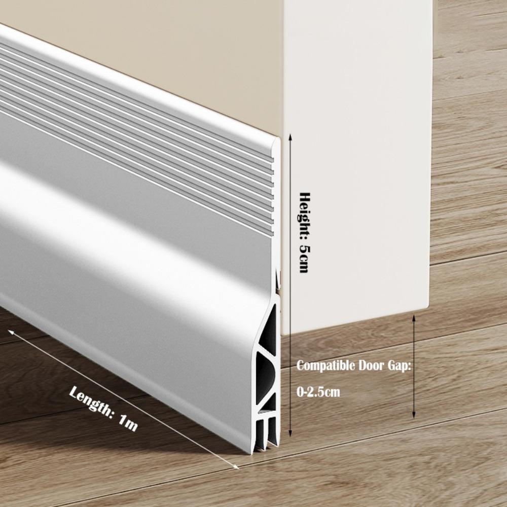 Professional Noise Reduction Door Draft Stopper Self-adhesive Insect Prevention Door Bottom Sealing Strip 100cm PVC Blocker Dorm