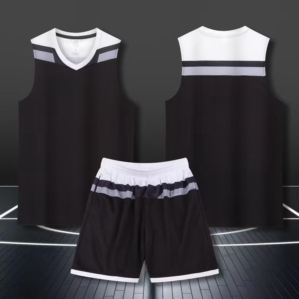 

Унисекс баскетбольная форма: Принт с логотипом, Быстросохнущий, Дышащий для соревнований и тренировок 3XS Kids чёрный