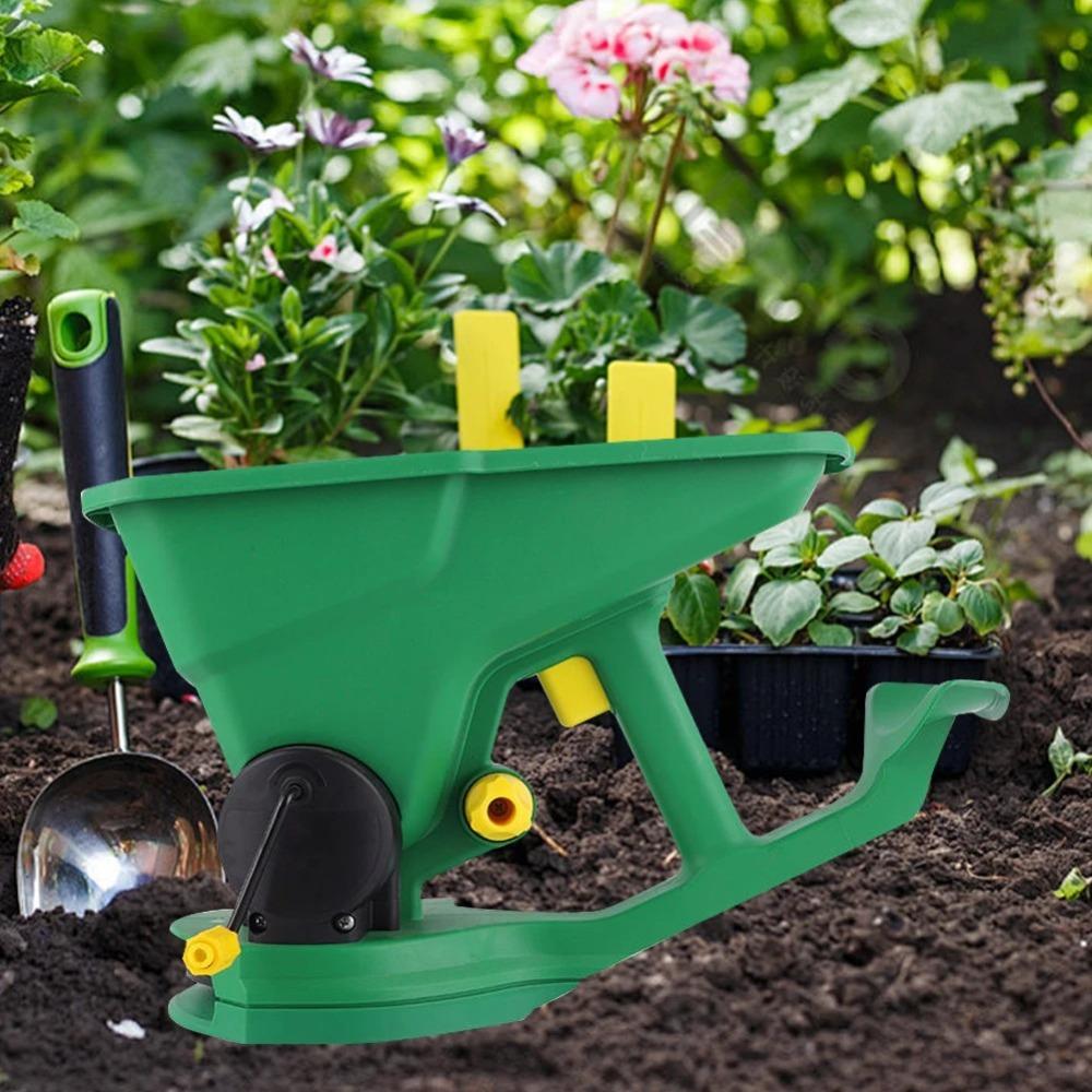 1.5L Capacity Gardening Seed Spreader Hand-Cranked Gardening Seeder Sowing Manual Seeder Nurseries