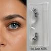 3D Effect Natural False Eyelashes Daily Wear Press On Multipack Lightweight Full Strip Lashes Pre-Glued Half Eyelash