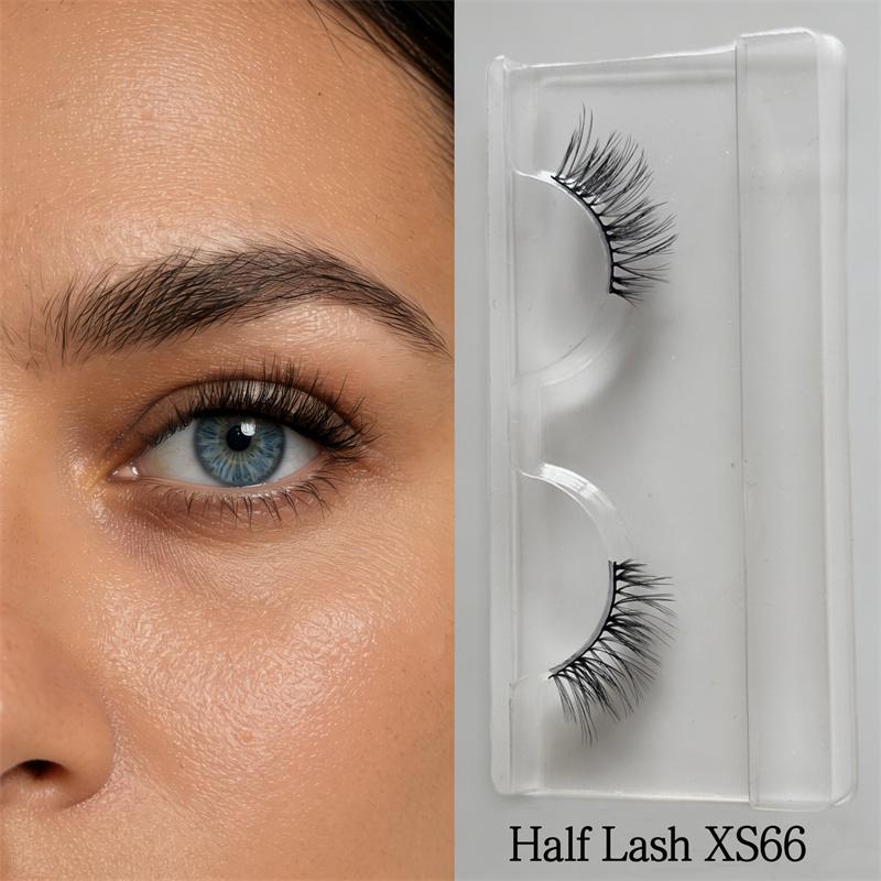 3D Effect Natural False Eyelashes Daily Wear Press On Multipack Lightweight Full Strip Lashes Pre-Glued Half Eyelash
