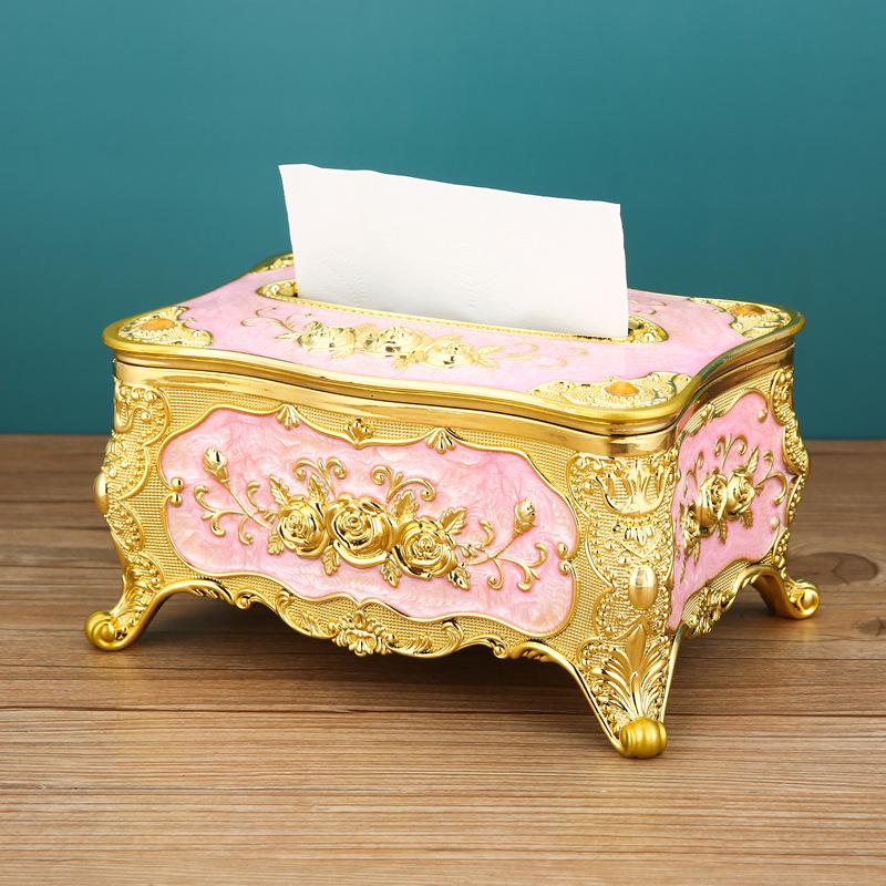 European-Style Luxury Tissue Box for Home, Hotel, Restaurant, or KTV Decor