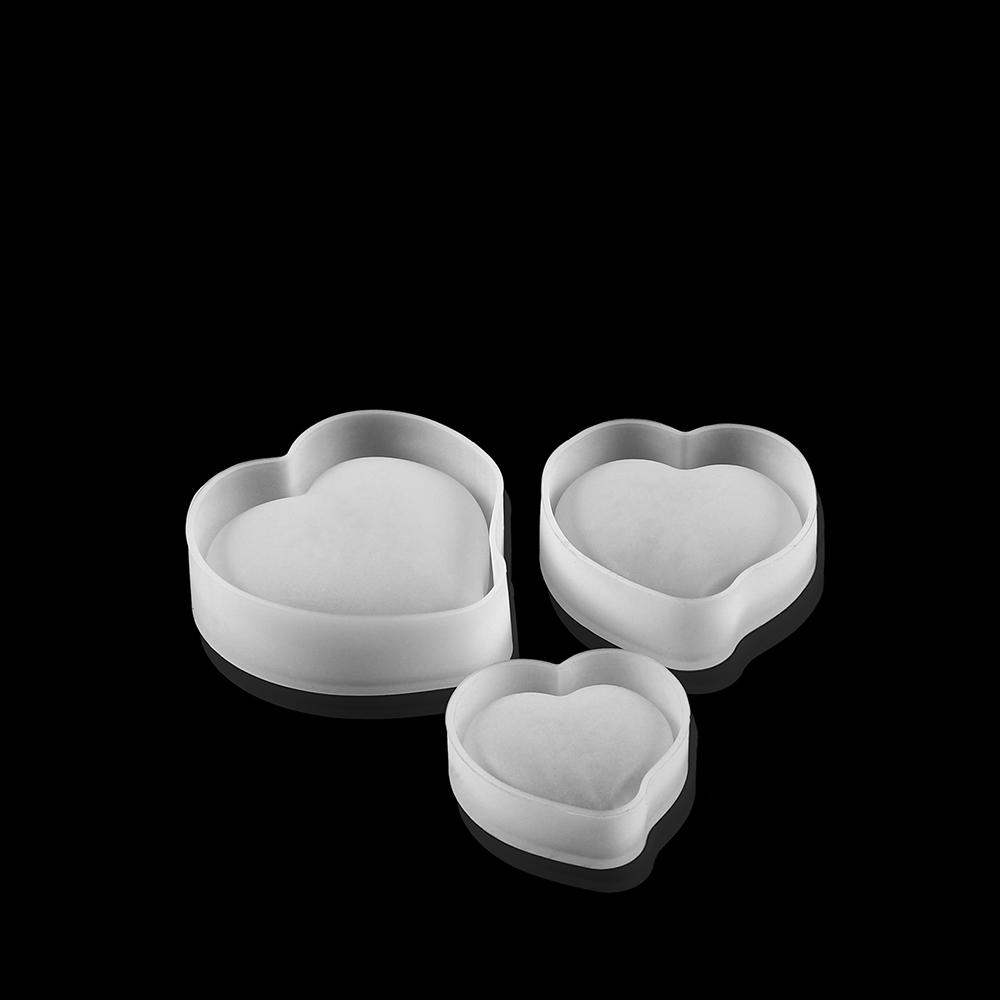 2Style 3Sizes Heart Shape Silicone Molds Epoxy Resin Casting Mold for DIY Crafts Jewelry Making Pendants Decorations Accessories