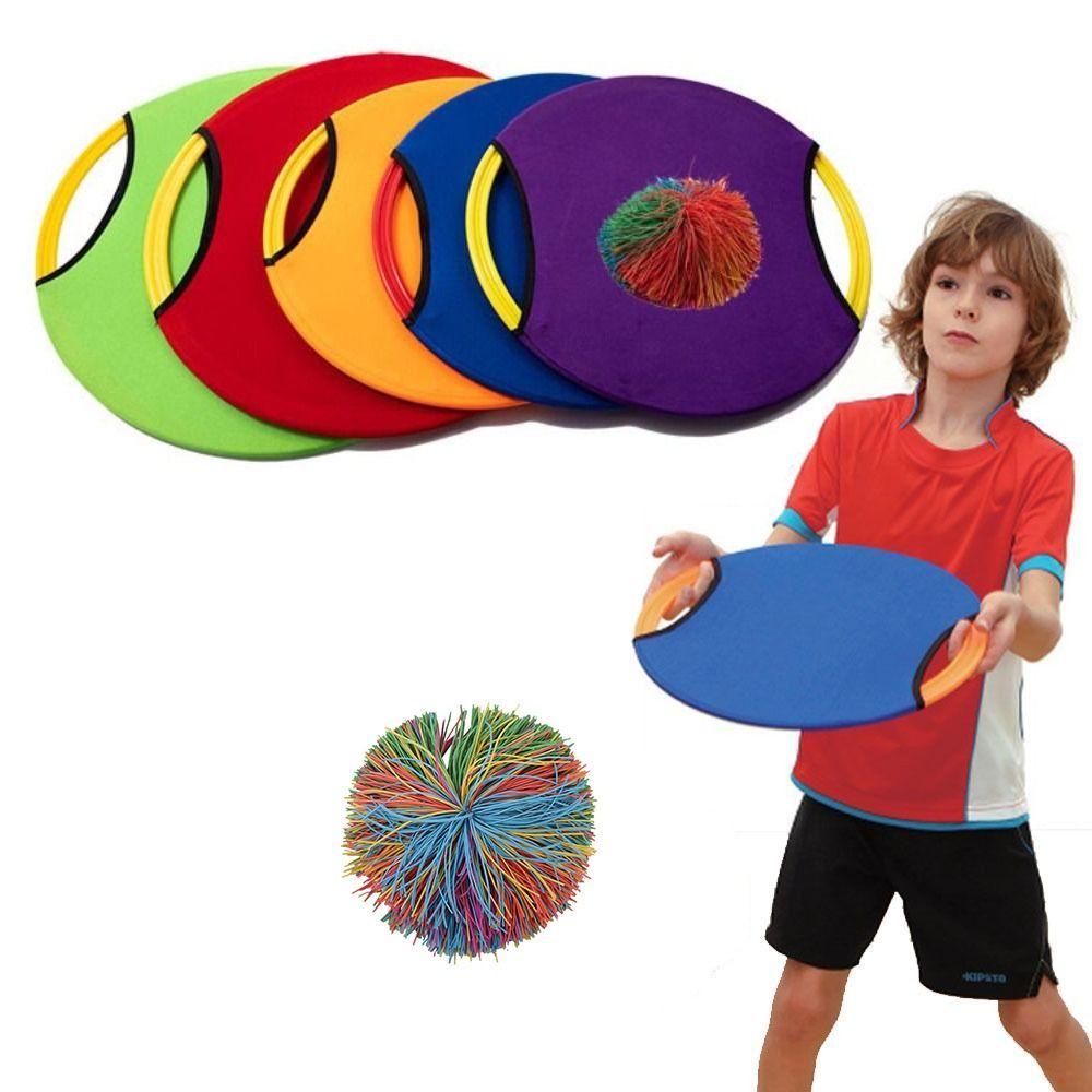 Elastic Disc Paddle Throwing Training Toy Children Adults Outdoor Interactive Collaborative Parent-Child Party Fun Play Game