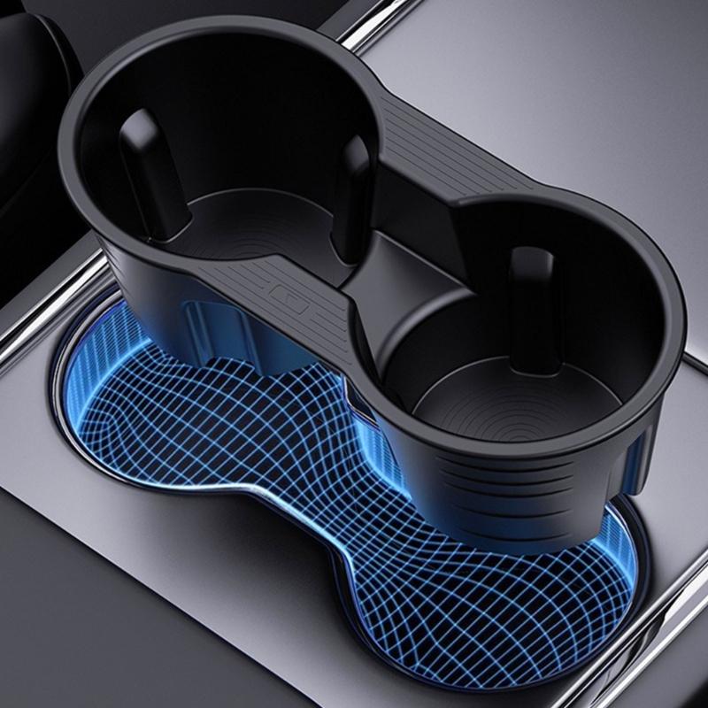 Inserto in Silicone per Portabicchieri nella Console Centrale, Portabevande Protettivo in Silicone, Inserto Antiscivolo per Portabicchieri per Auto