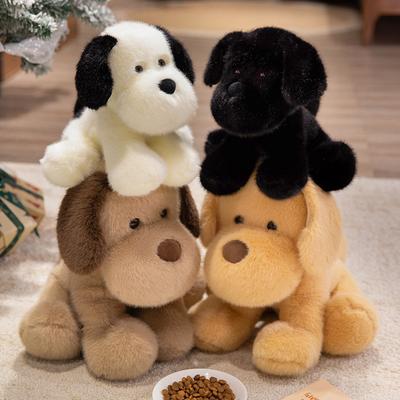 Cute Simulation Golden Retriever Doll Plush Toy Sitting Puppy Dog Doll Children's Company Soothing Doll