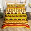 Afrikanske kvinner Dynetrekk Africa Tribal National Sengesett Vintage Floral Pledd Patchwork Dynetrekk Brunt Dynetrekk
