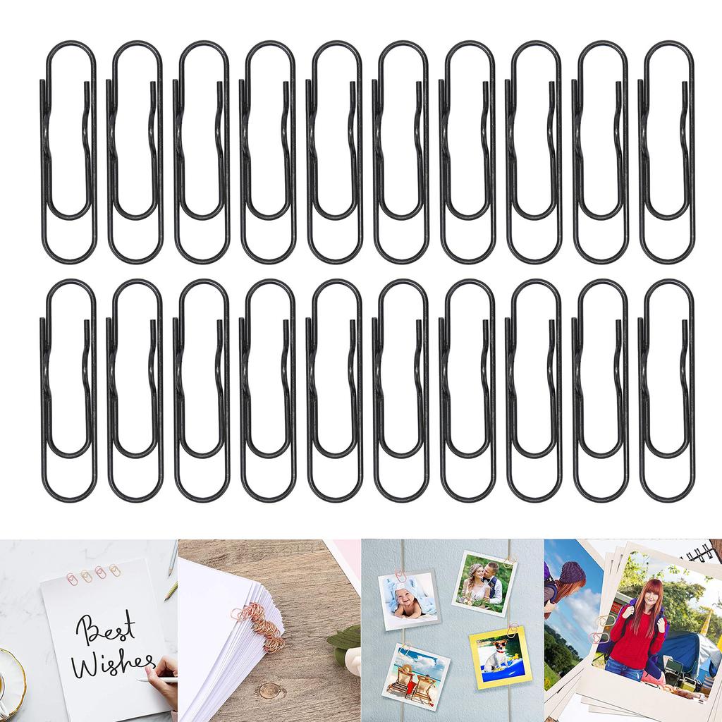 20Pcs Metal Pen Clips Electroplated Strong Clamping  Exquisite Book Pen Holder for Office Sch