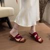 French Niche Premium Cool Slippers Fairy Shoes Outer Wear 2025 New Summer Temperament Wedge Heel Shoes Sandals