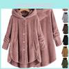 Gemütlicher Damen Winter Warm Fleece Hoodie mit Katzenohren, Kapuzenmantel für lässigen Komfort