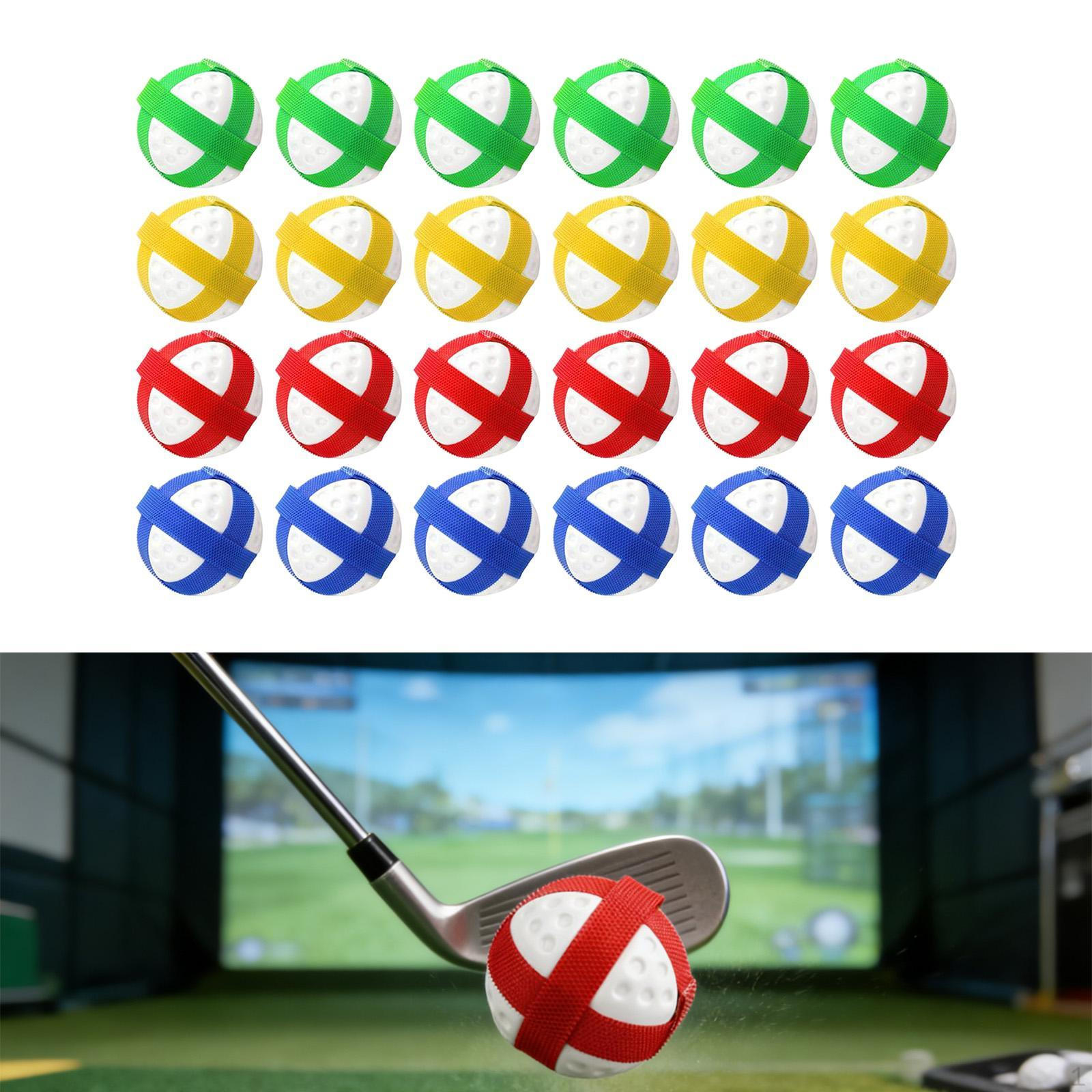 24 Stück Mini Klett-Golfbälle, Ersetzt Vielseitigen Interaktiven Spaß Klettverschluss Kleine Sportbälle für blue