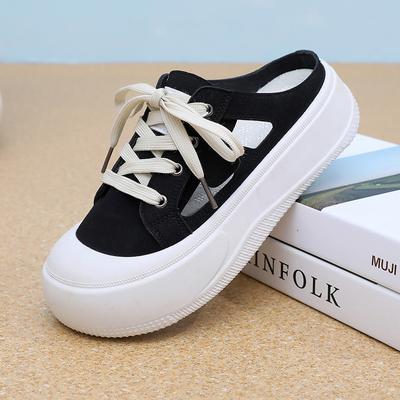 Fashion 2025 Spring and Summer New Casual Slippers One Pedal Lazy Sandals Soft Sole Half Drag Women's Casual Shoes Slippers Women