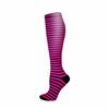 Calze a compressione Pois piccoli Righe Colore caramella Vene varicose Infermiere Sport Corsa Polpaccio Pressione Calze Protezione Piedi Supporto