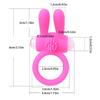 Penis Ring Vibrator For Couple Clitoris Massager Delay Ejaculation Silicone Vibrating Ring Sex Toys
