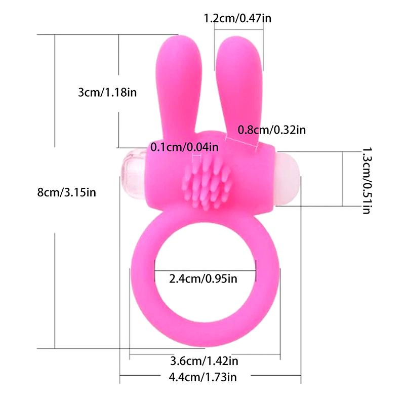 Penis Ring Vibrator For Couple Clitoris Massager Delay Ejaculation Silicone Vibrating Ring Sex Toys