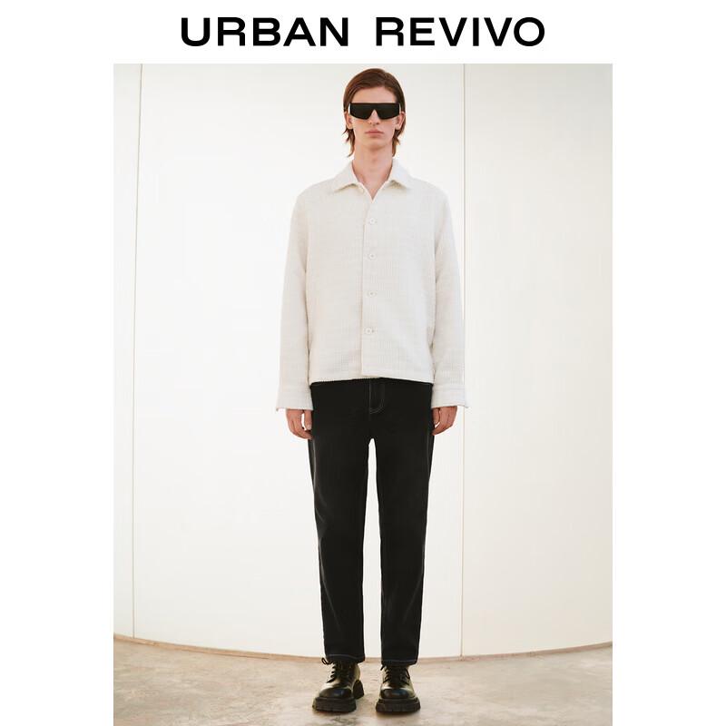 UR Men's Textured Loose Fit Jacket