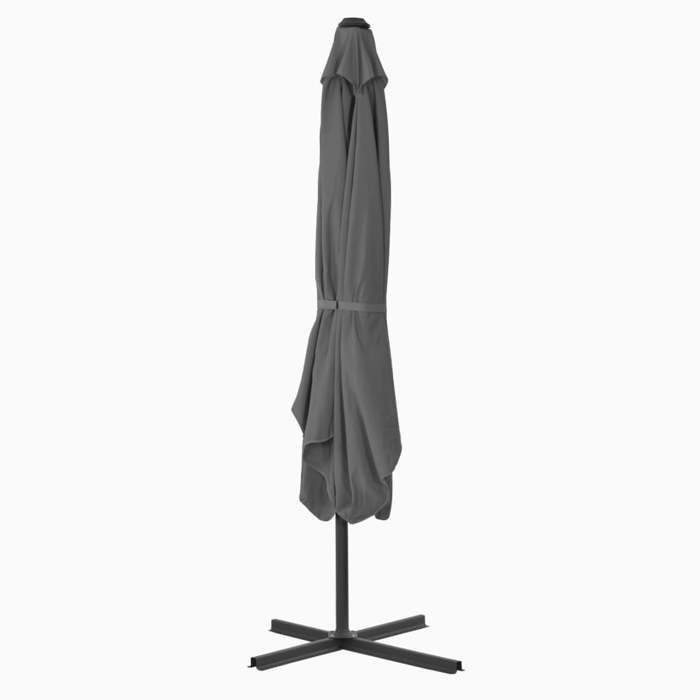 VidaXL Parasol d'Extérieur avec Mât en Acier, Pare-soleil de Patio, Abri de Soleil, Parasol de Terrasse Extérieur, 250 x 250 44883