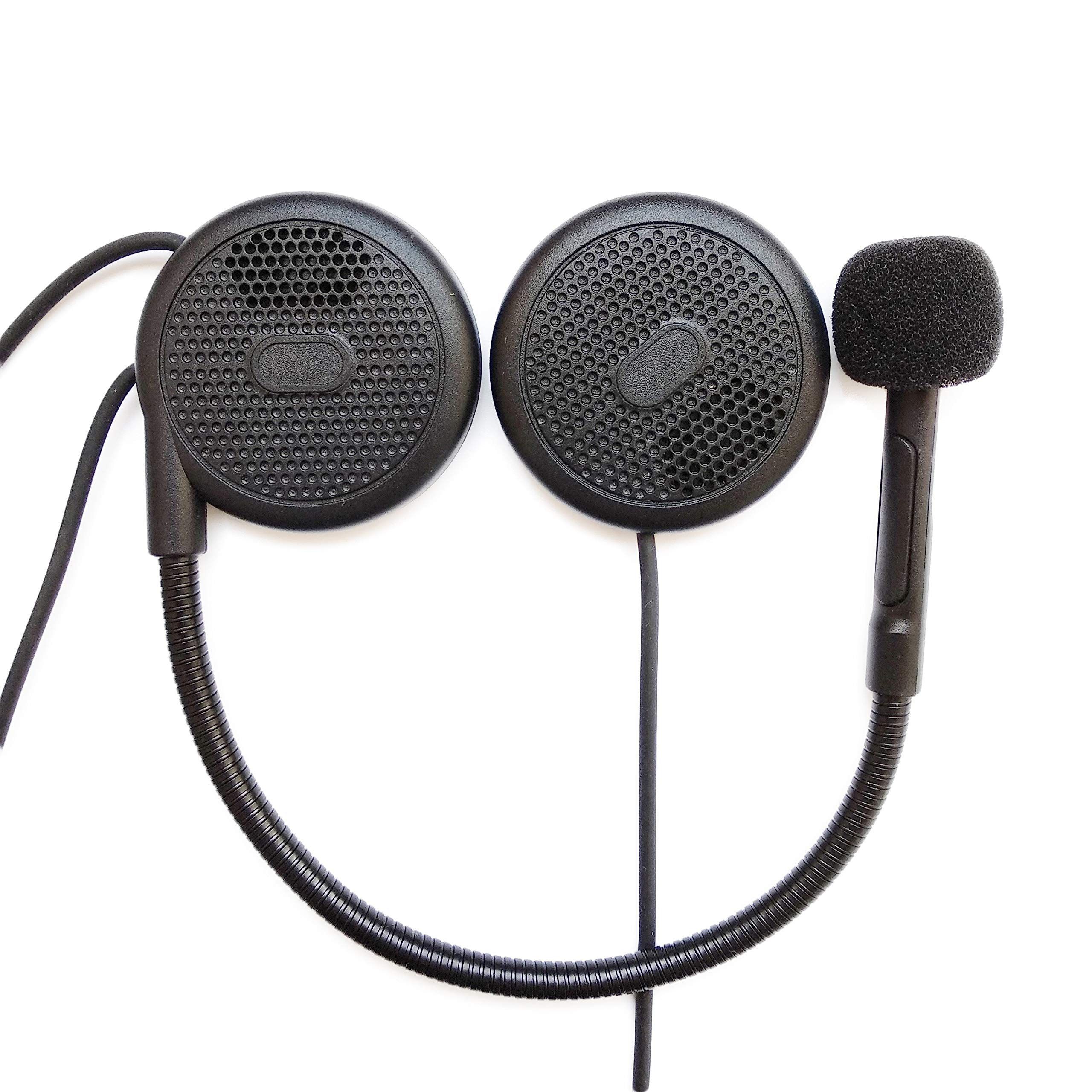 

NikoMaku L1M Wireless Motorcycle Intercom Earphones, Bluetooth 5.2, Helmet Headset, Slim Design, Comfortable Ears, Certified by Technical Standards,