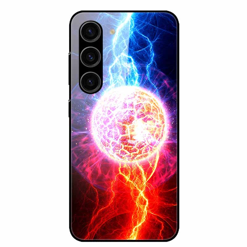 For Samsung Galaxy S25 Plus Case Tempered Glass Hard Phone Cover for Samsung S25 Ultra 5G Back Cases for GalaxyS25 S 25 S25Plus