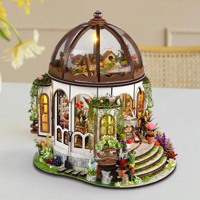1 Set DIY Mini Greenhouse Kit with LED Light Furniture Kids Adults