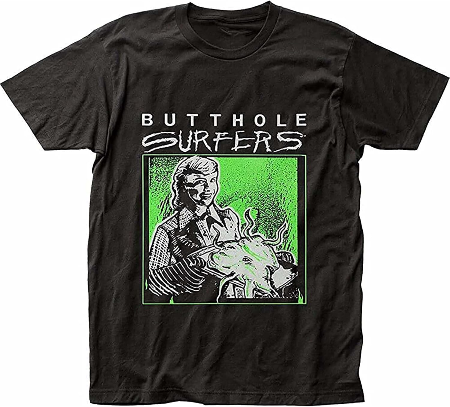 Butthole Surfers T Shirt Black Cotton Unisex Black XS чёрный