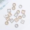 10Pcs 5MM Tri-glide Diamond Buckle Round/Square Belt Buttons Mini Ultra-small Diy Dolls Buckles Stuffed Toys Doll Bags Accessory