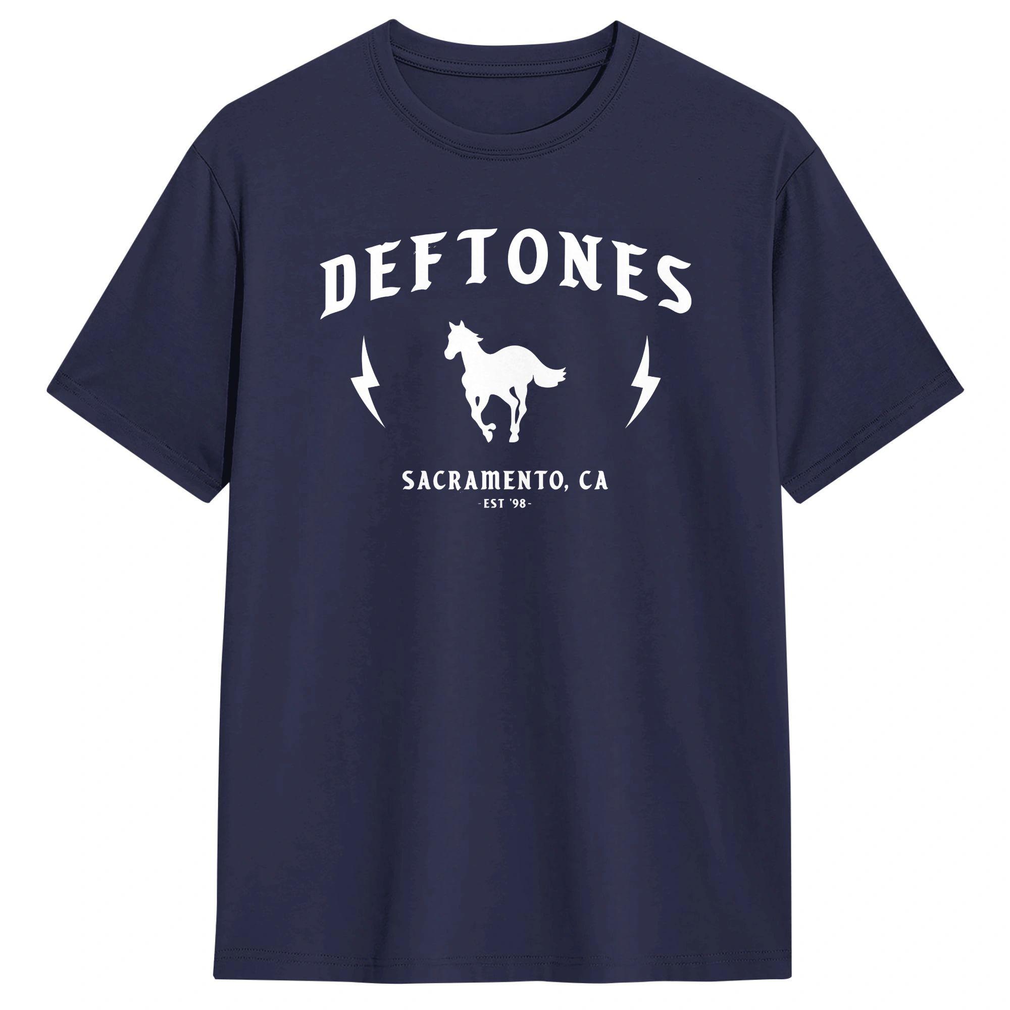 

Deftones White Pony T Shirts Mens Pure Cotton Casual TShirt Crew Neck Tee Shirt Short Sleeve Tops Plus Size 4XL