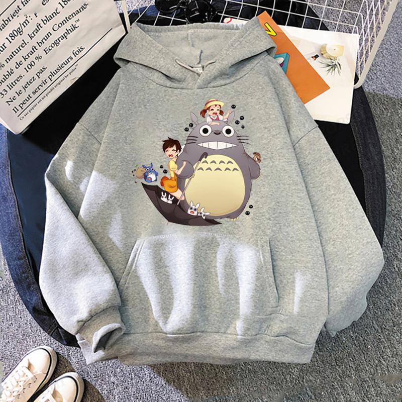 Japanese Anime Totoro Hoodie Unisex Fashion Hoodie Women Sweats Spirited Away Hoodies Boy Coats Graphics Unisex's Hoodie Sweatshirt