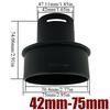 1/2/4/6X 42mm To 75mm Diesel Parking Heater Duct Ducting Pipe Joiner Connector Air Vent Outlet Reducer For Car Van Truck Camper