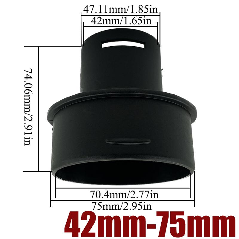 1/2/4/6X 42mm To 75mm Diesel Parking Heater Duct Ducting Pipe Joiner Connector Air Vent Outlet Reducer For Car Van Truck Camper