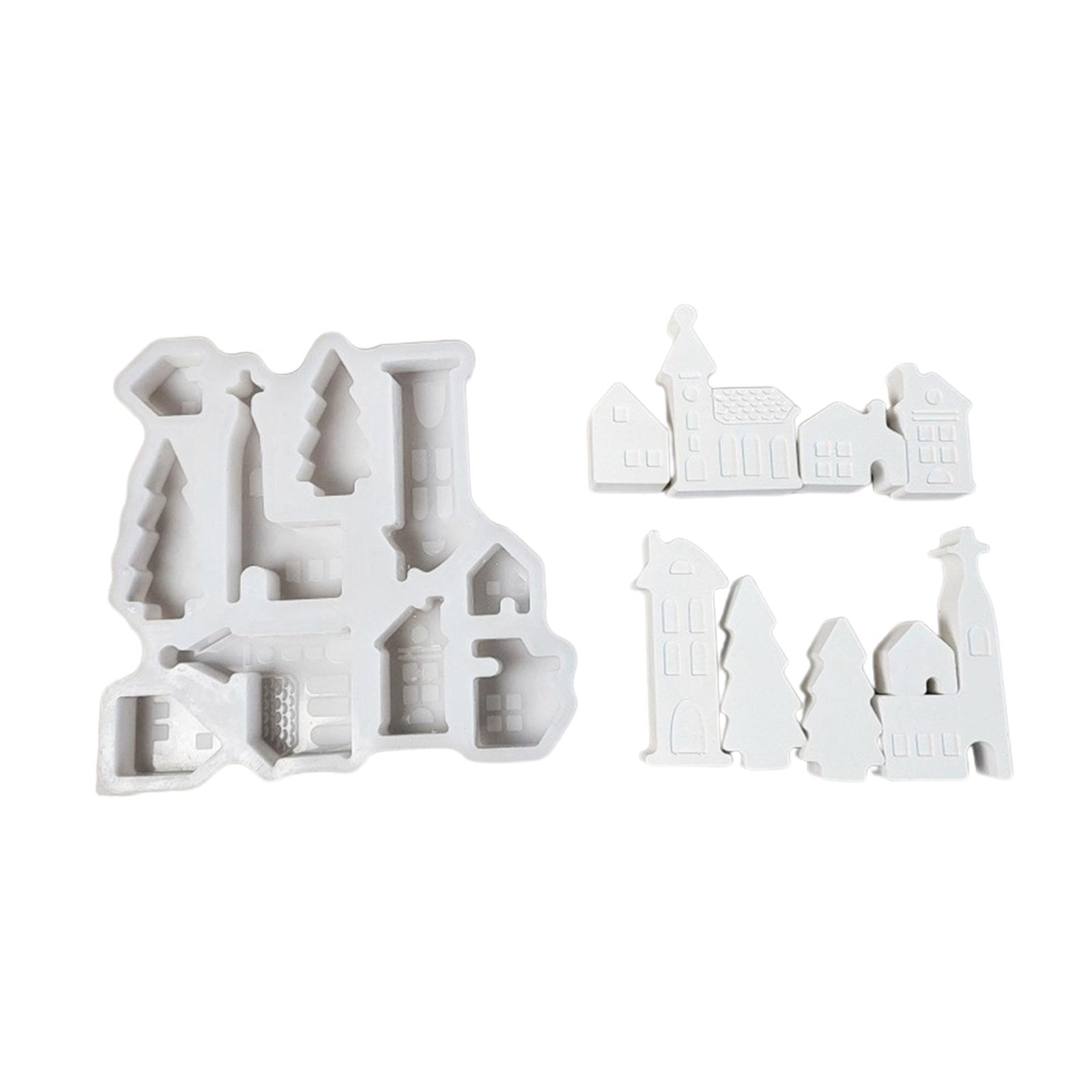 

Многофункциональная силиконовая форма в форме маленького домика, формы для рукоделия ручной работы, силиконовая текстура, подходит для праздничного подарка