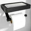 Bathroom Paper Towel Holder, Multifunctional Aluminum Rustproof Shelf Phone Rack Toilet