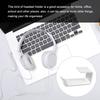 Headphone Hanger Acrylic Under Desk Mount Headset Display Stand Dorm Hotel Home Living Room Organizer Hook Support