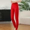 Women's Cashmere High-Waisted Slim-Fit Knit Leggings - Thick, Warm, Chic Autumn/Winter Pants for Outside Wear