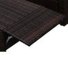vidaXL 2-tlg. Garten-Lounge-Set mit Auflagen Poly Rattan Braun