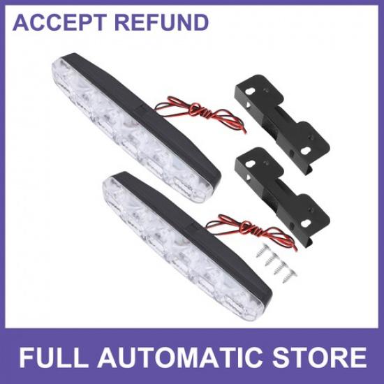 ДВЕ Автоматические Светодиодные Дневные Ходовые Огни Полосы Решетка Бампера Противотуманные Фары Универсальные