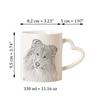 Collie Rough, Long-Haired Collie - Cup with a Dog, Adorable Cup with a Heart-shaped Handle, Universal Gift from the Art-Dog Brand