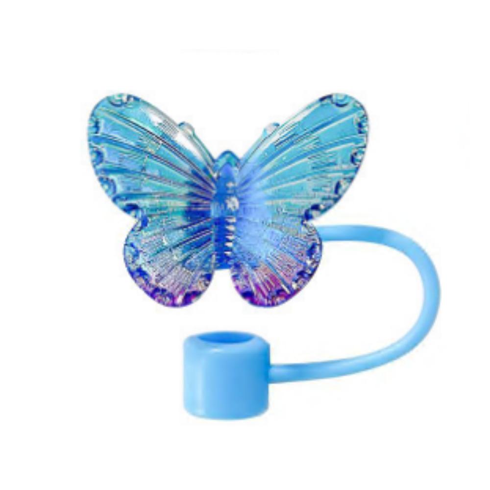 1PC Laser Butterfly Straw Plug Dust Cap For Stanley 30&40Oz Tumbler Reusable 10mm Sippy Cover Water Cup Decoration Accessories