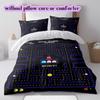 PacMan Anime Soft and Comfortable Duvet Cover, Children's Bedding Set Gift, Extra Large Size, Various Sizes Available