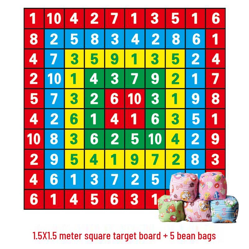 Sandbag Toss Target: Fun Outdoor Game for Kindergarten Team Building