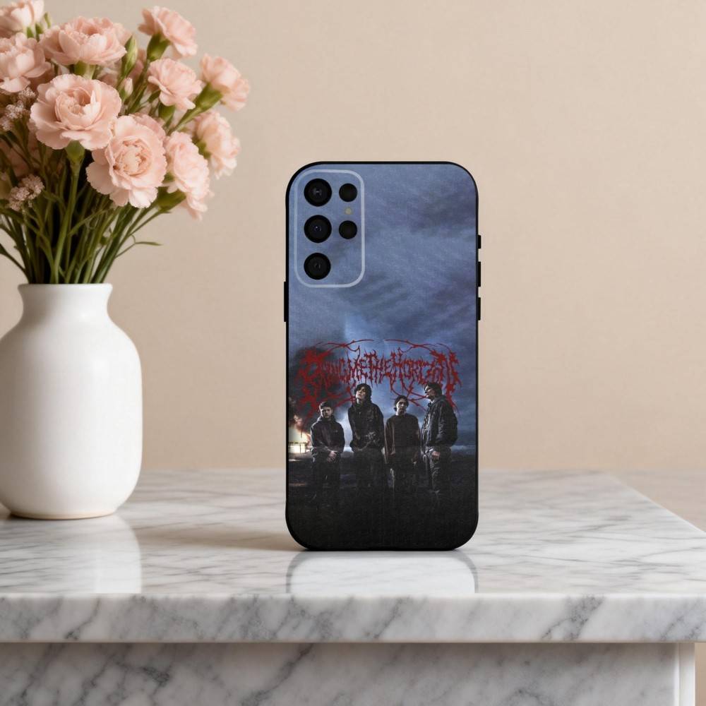 B-Bring M-Me the Horizon Band Phone Case For Samsung S25,S24,S21,S22,S23,S30,Ultra,S20,Plus,Others Soft Black Cover