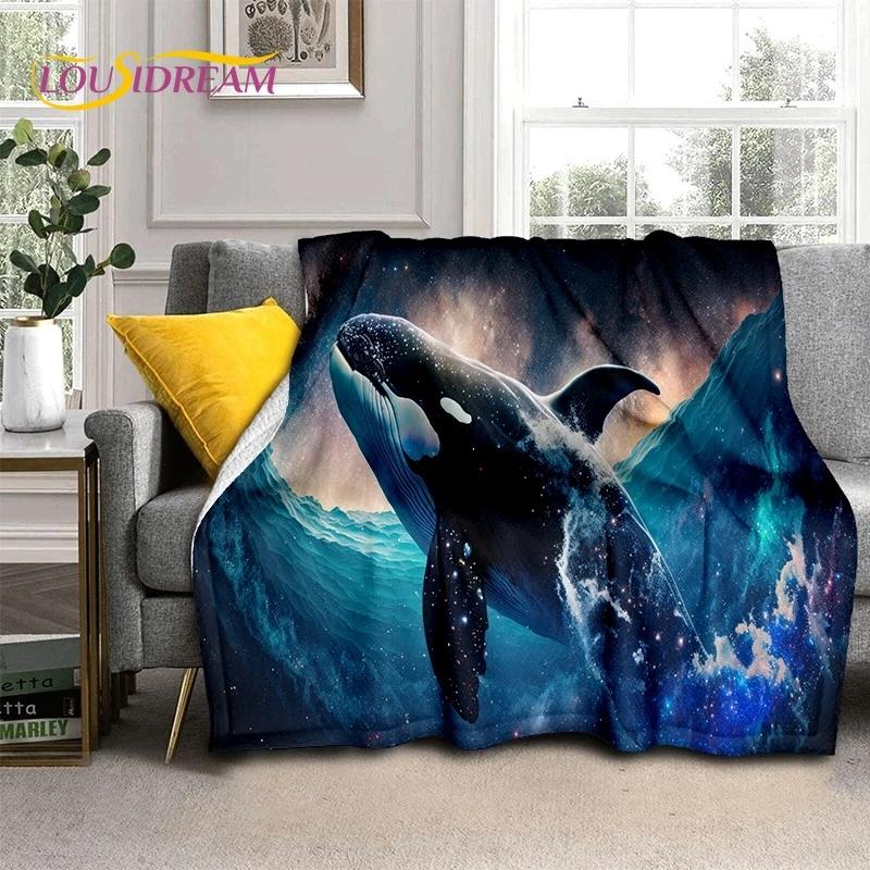 3D Vízalatti Világ Tengerfenék Delfin Rajzfilm Puha Flanel Takaró Ágyakhoz Hálószobába Kanapéra Piknikhez, Dobótakaró Kültéri Szabadidőhöz