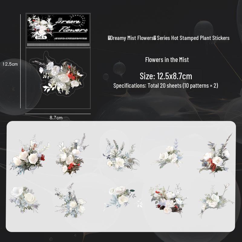 Dazzling 3D Laser Butterfly PET Sticker Pack for DIY Journal Decoration