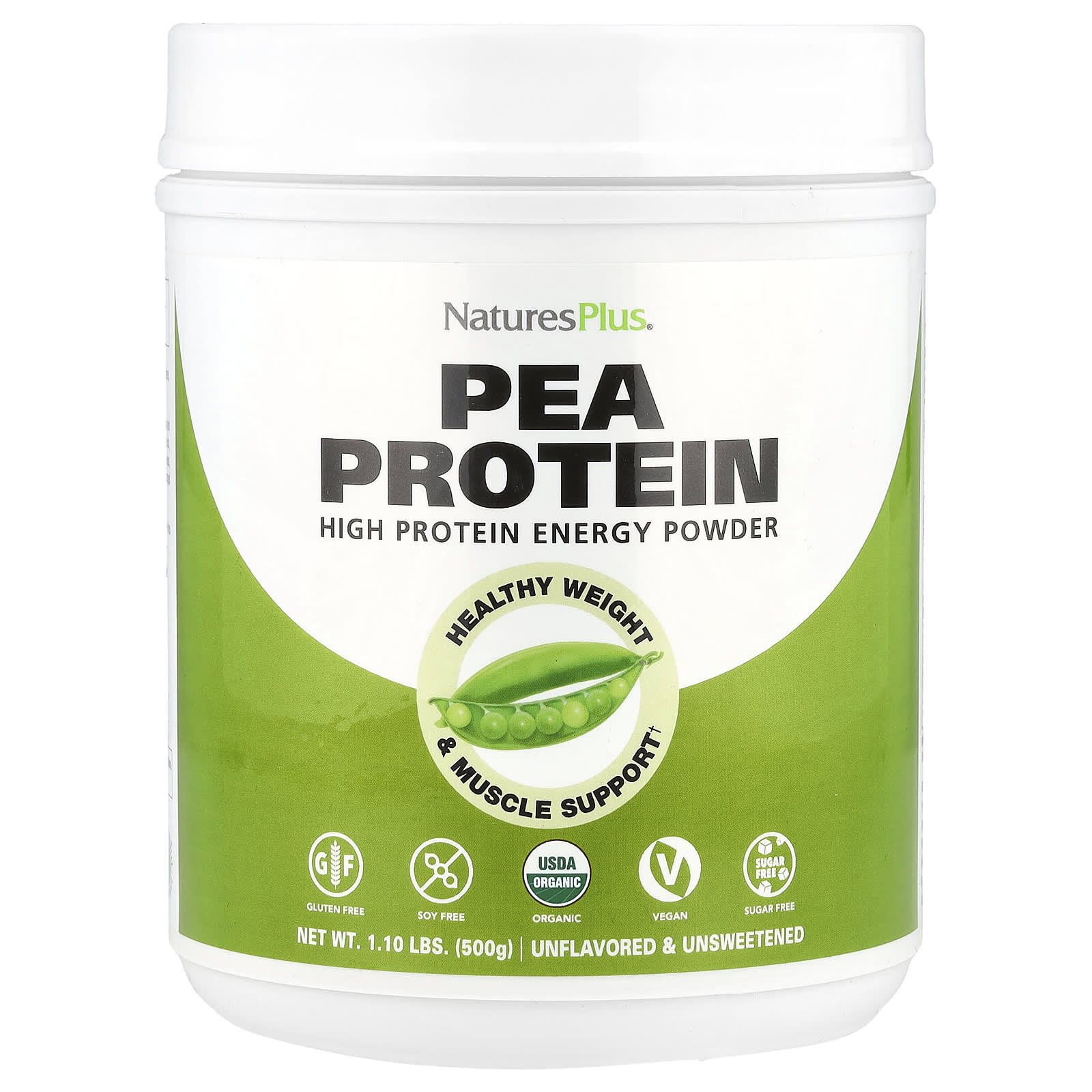 

NaturesPlus, Organic Soy Protein Powder, 1.10 lbs (500 g)