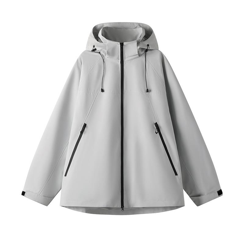 Минималистичная куртка-пуховик для мужчин и женщин, уличная ветрозащитная водонепроницаемая одежда для альпинизма с капюшоном, весенне-осенняя куртка-пуховик S