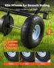 Tow Behind Lawn Spreader, 3m Spreading Width, Garden & Lawn Spreader with Universal Hitch, 38.6kg Capacity & 10 in All-Terrain Tires, Seed Fertilizer